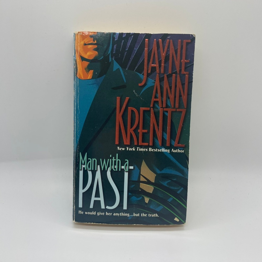 Jayne Ann Krentz Man with a Past Book OS Blue Good Vintage Romance Suspense